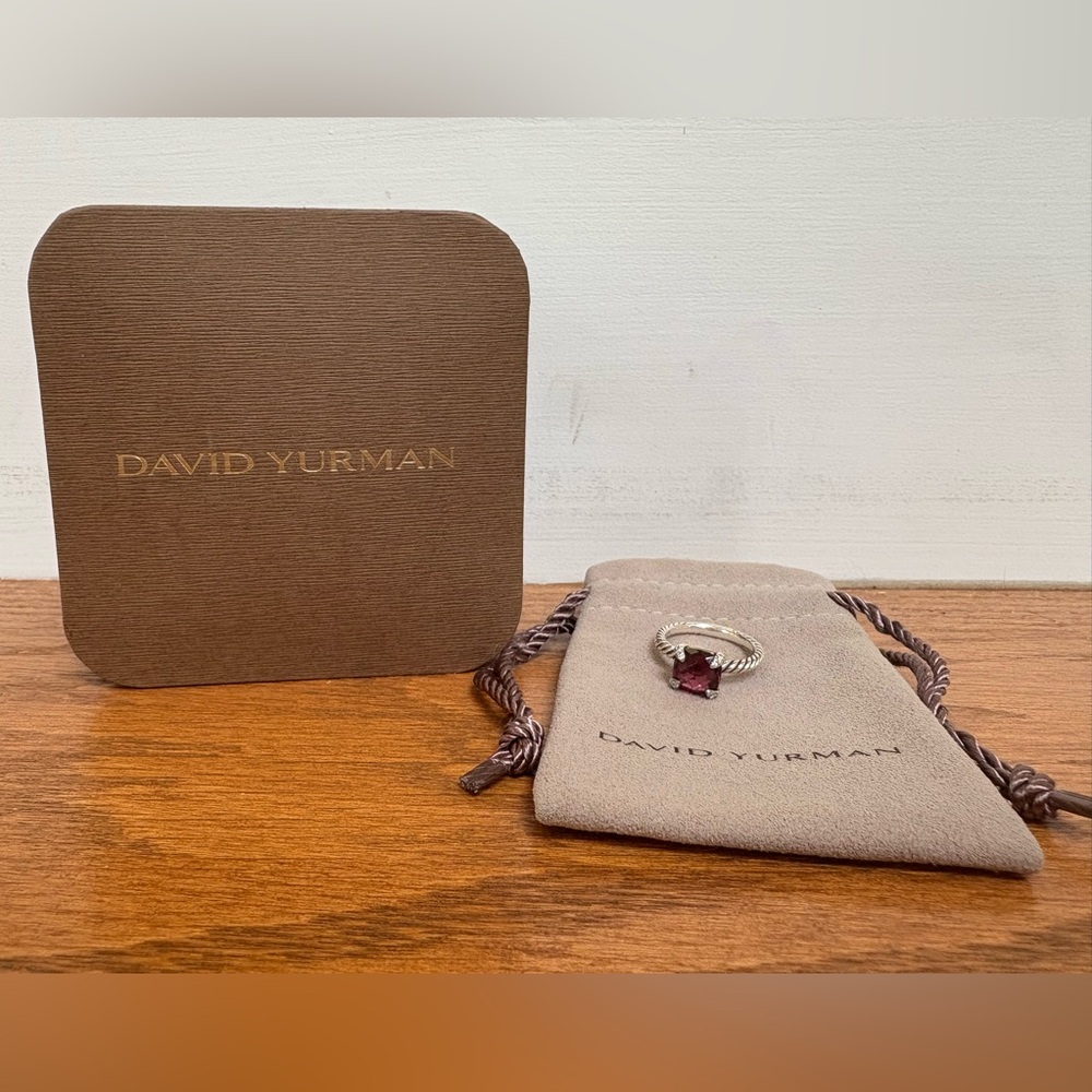 David Yurman Chatelaine® Ring
Sterling Silver with Rhodolite Garnet & Diamonds